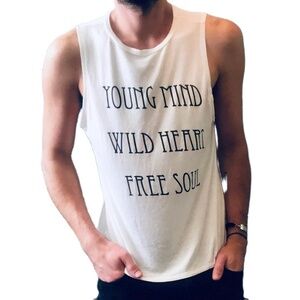 One Love Clothing White Muscle Shirt Festival Wear